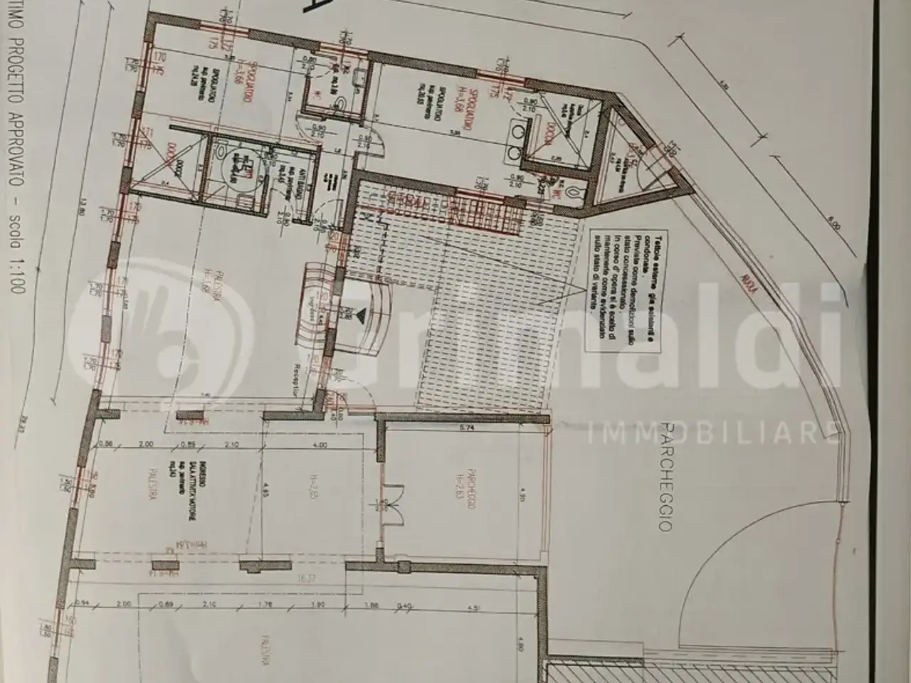 Palazzina commerciale in Viale Marconi 63, Cusano Milanino, {3} - Planimetria 1