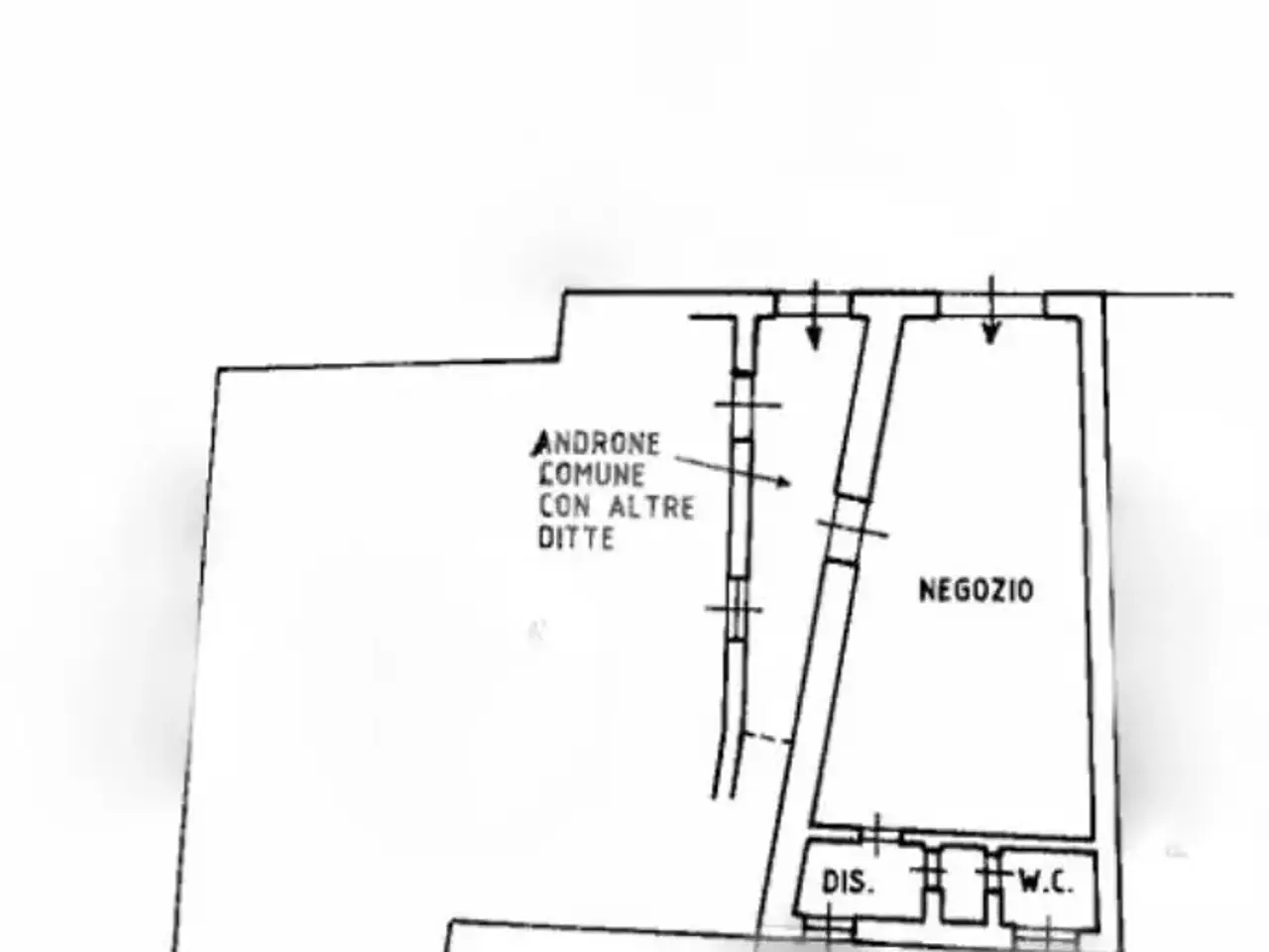 Negozio in Contrada Pozzo dell'Olmo 18, Brescia, {3} - Planimetria 1