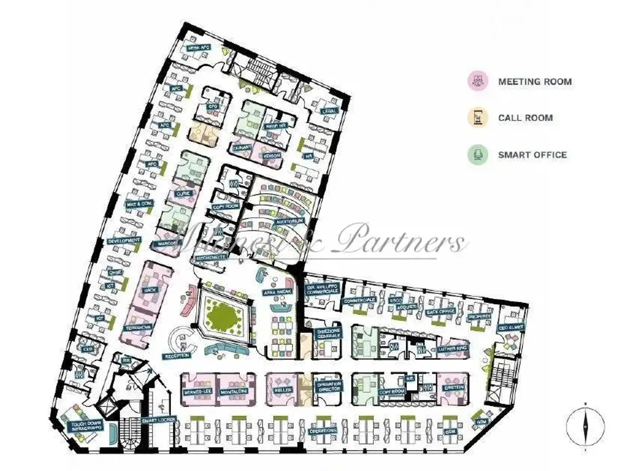 Ufficio in Via Madonna della Neve, Bergamo, {3} - Planimetria 1