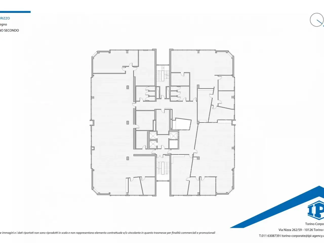 Ufficio in Via Torino 166, Collegno, {3} - Planimetria 1