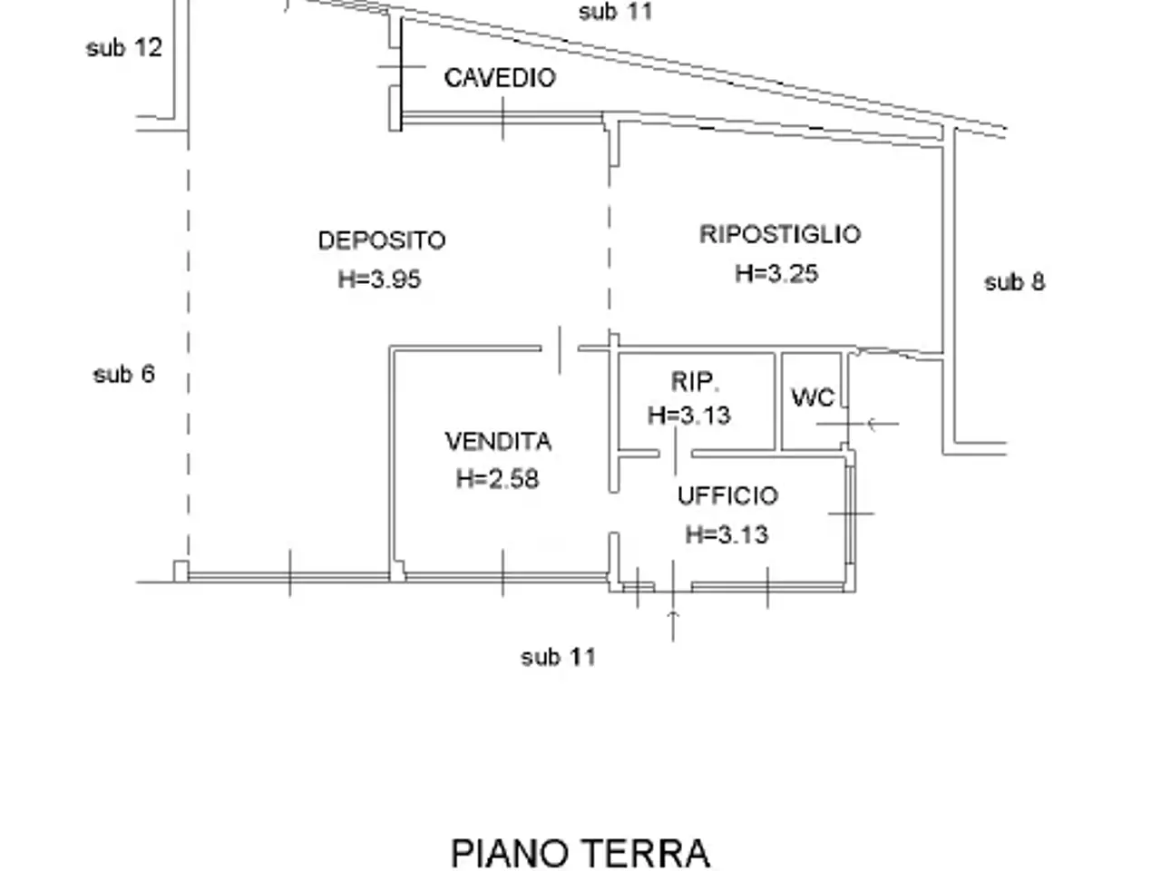 Negozio in Via Giacomo Matteotti, Osoppo, {3} - Planimetria 1