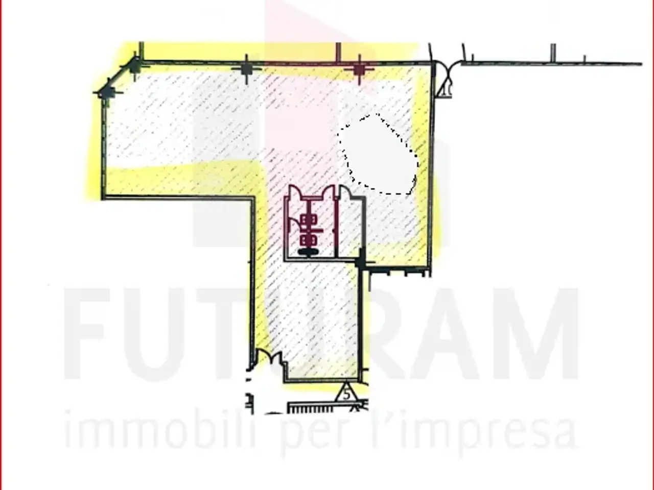 Ufficio in Viale degli Sclaigeri, Vicenza, {3} - Planimetria 1