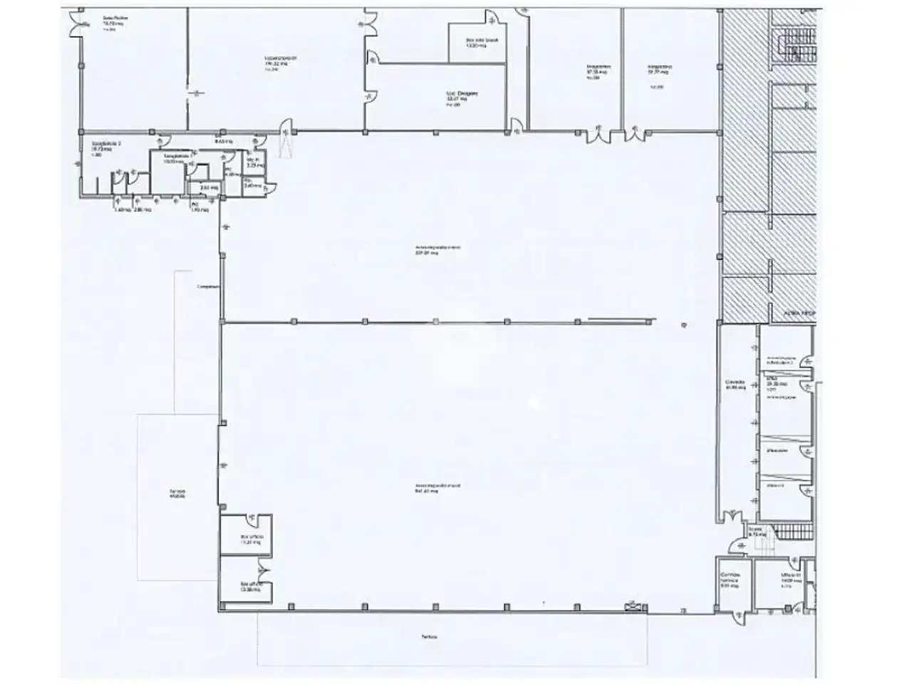Capannone in Via del Canaletto, Fiorano Modenese, {3} - Planimetria 1