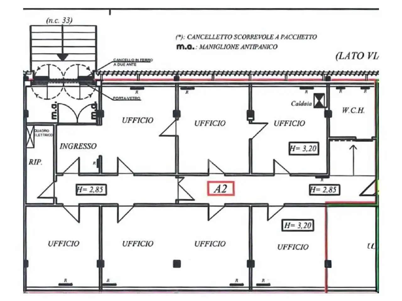 Ufficio in Via Coventry 33, Citta' Di Castello, {3} - Planimetria 1