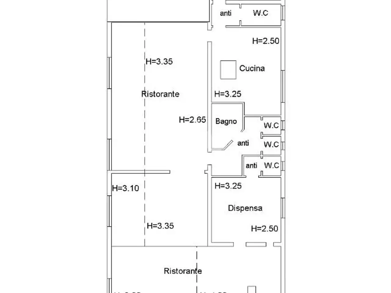 Negozio in Via S. Lodovico 73, Rio Saliceto, {3} - Planimetria 1