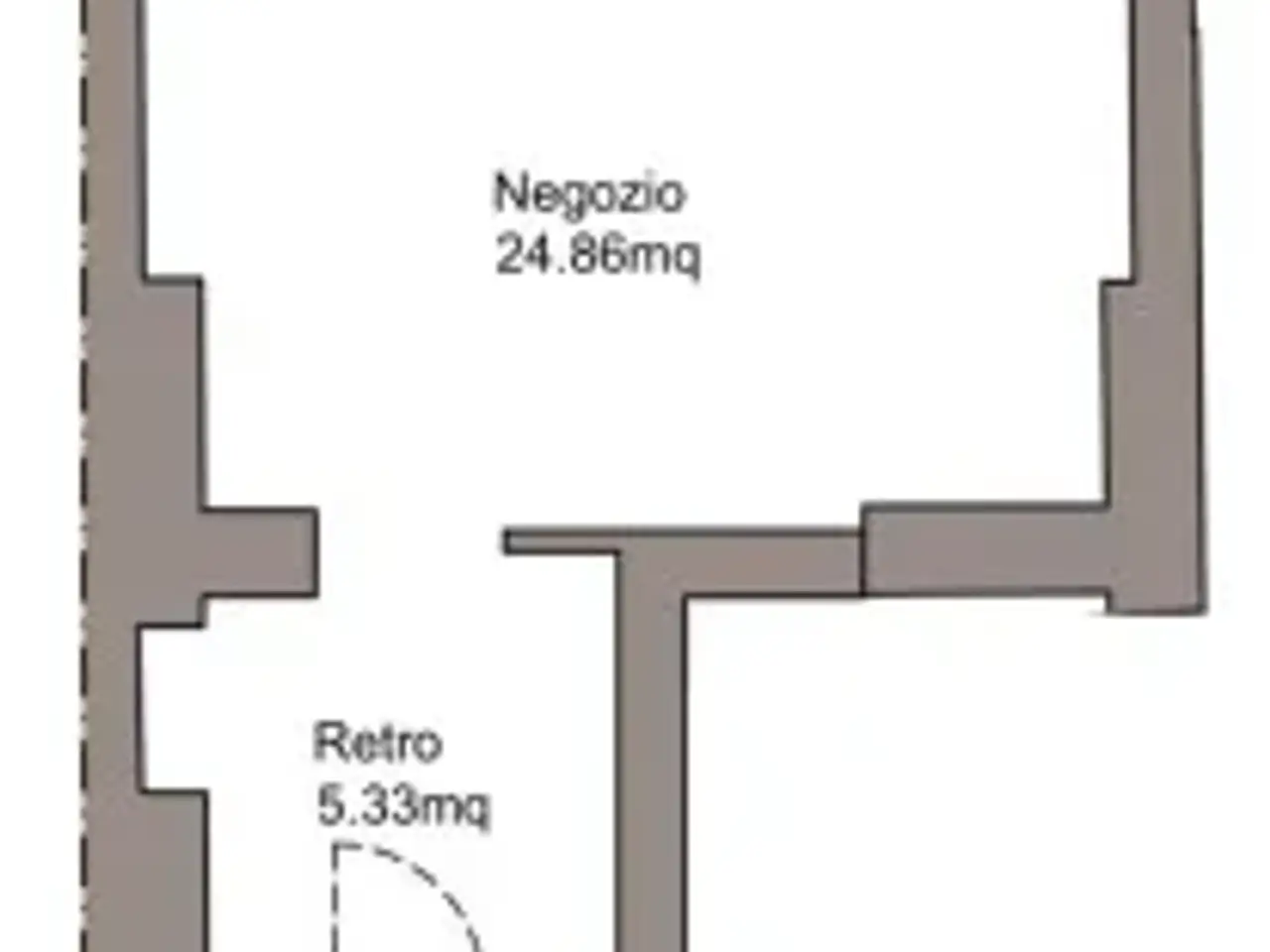Negozio in Via Arcangelo Ghisleri 13, Cremona, {3} - Planimetria 1