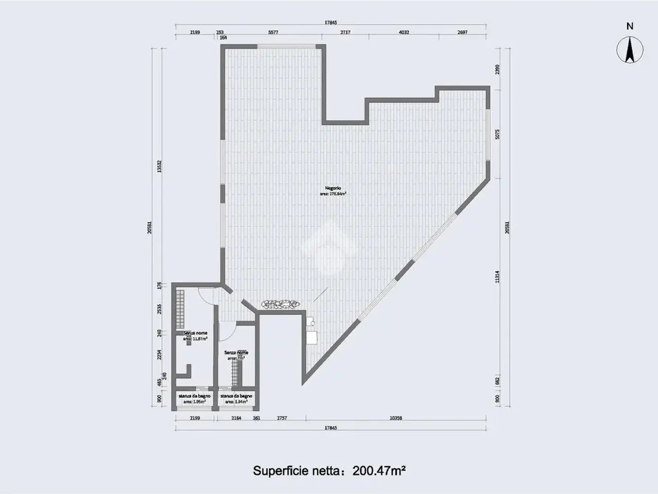 Negozio in Via Muratello, Nave, {3} - Planimetria 1