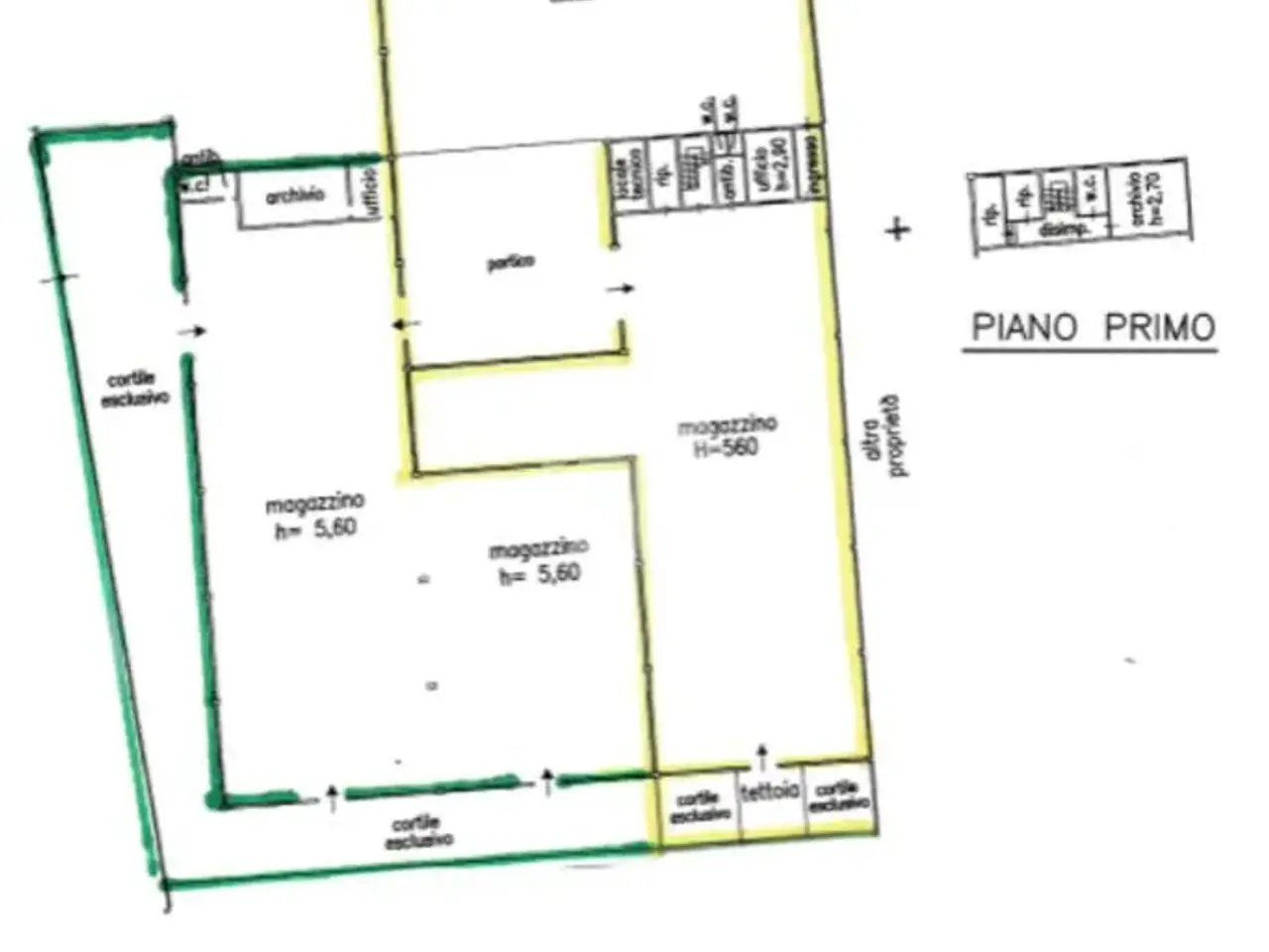 Capannone in Via Gaetano Donizetti 1, Arzago D'Adda, {3} - Planimetria 1