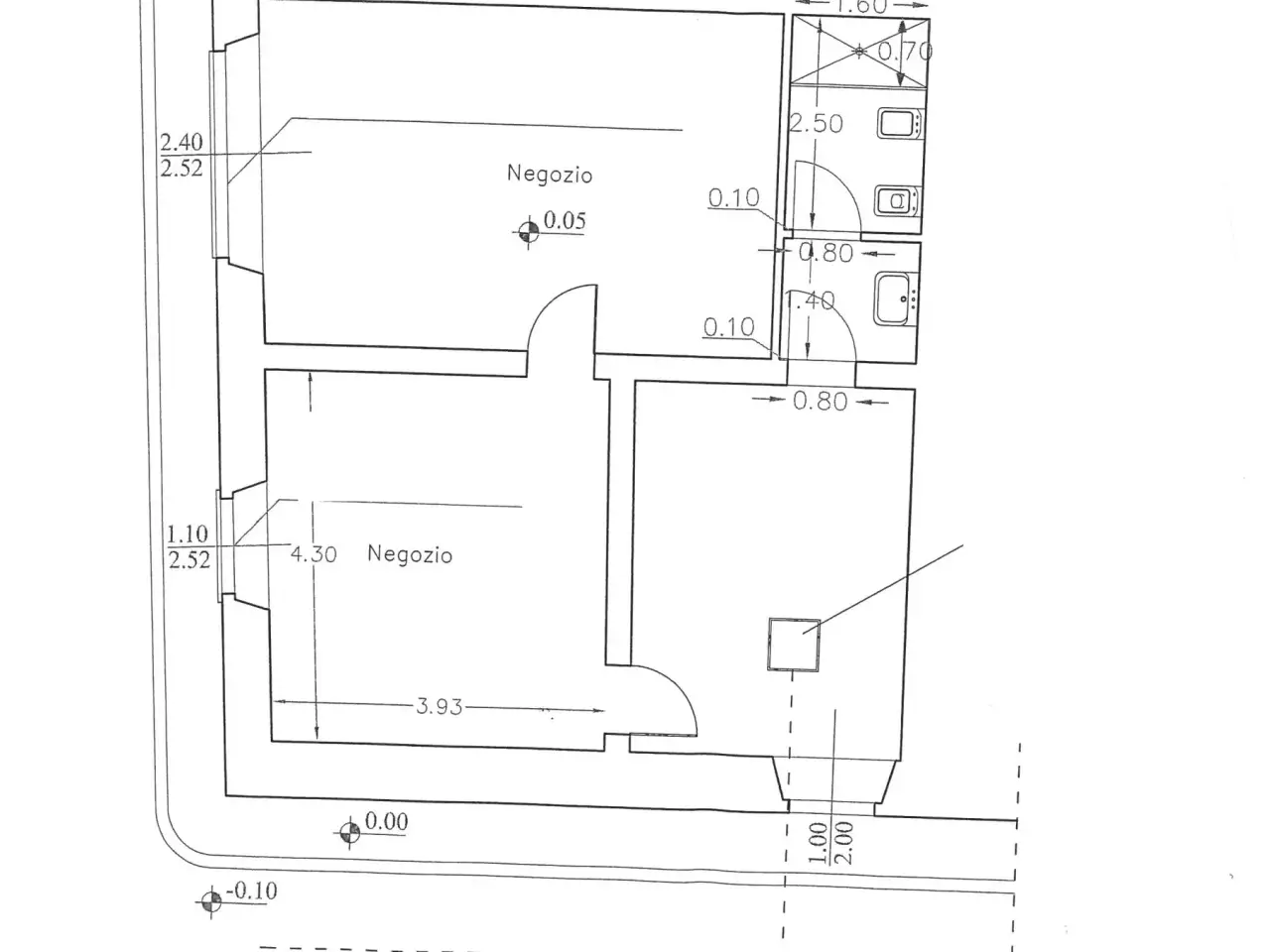 Negozio in Piazza del Duomo, Prato, {3} - Planimetria 1