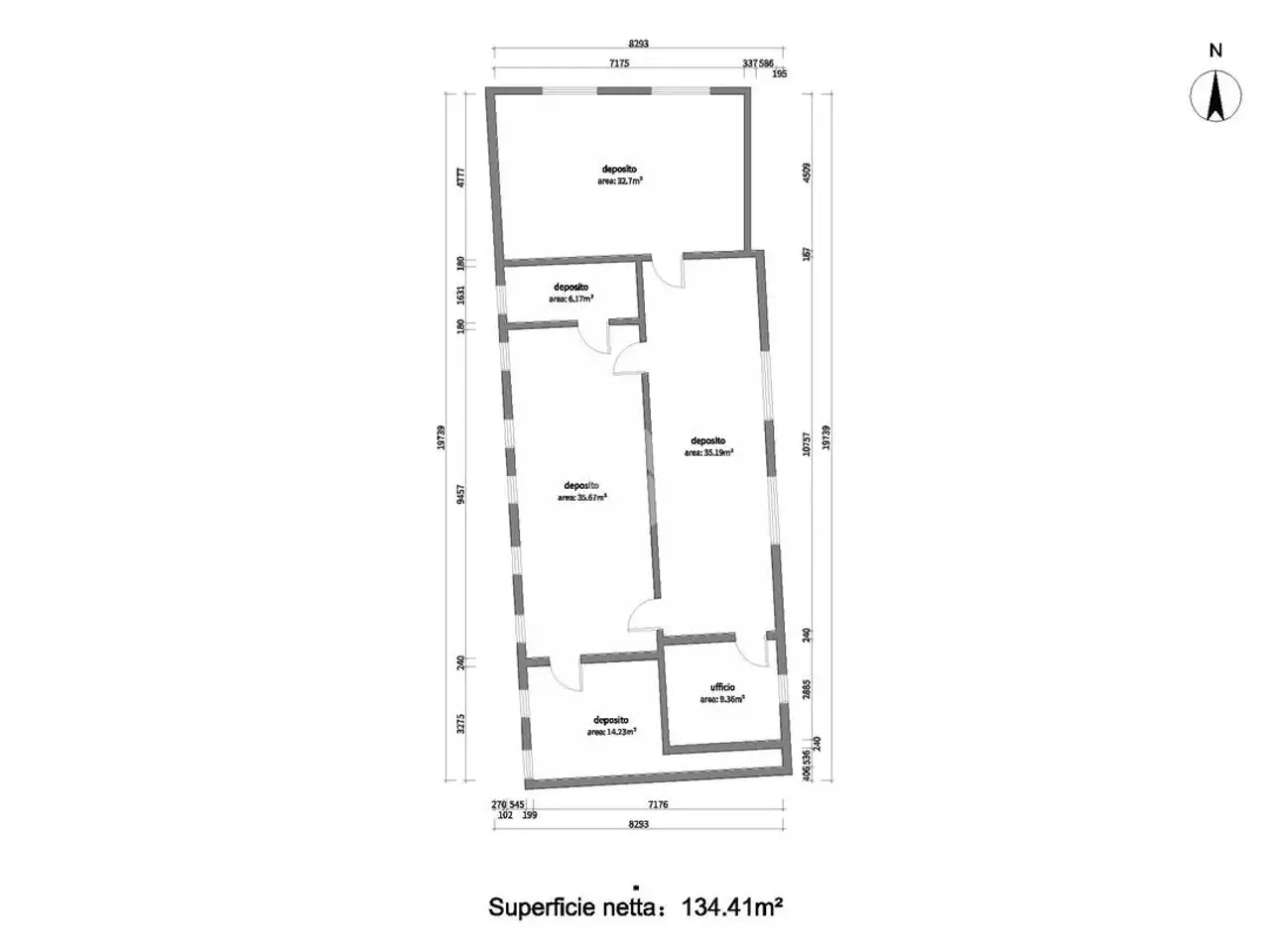Magazzino in Via Roma 84, Collebeato, {3} - Planimetria 1
