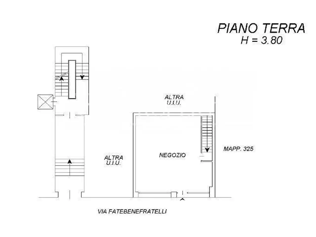 Negozio in Via Fatebenefratelli 16, Milano, {3} - Planimetria 1