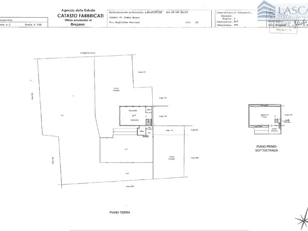 Capannone in Via G.Marconi, Comun Nuovo, {3} - Planimetria 1
