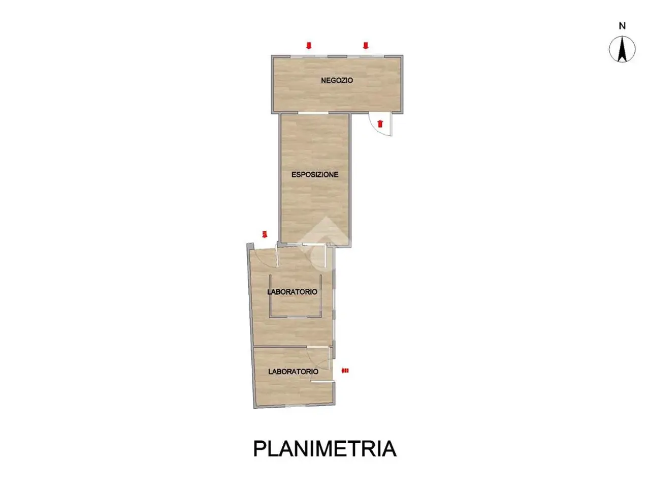 Negozio in Via P. Gardinali 24, Castelverde, {3} - Planimetria 1