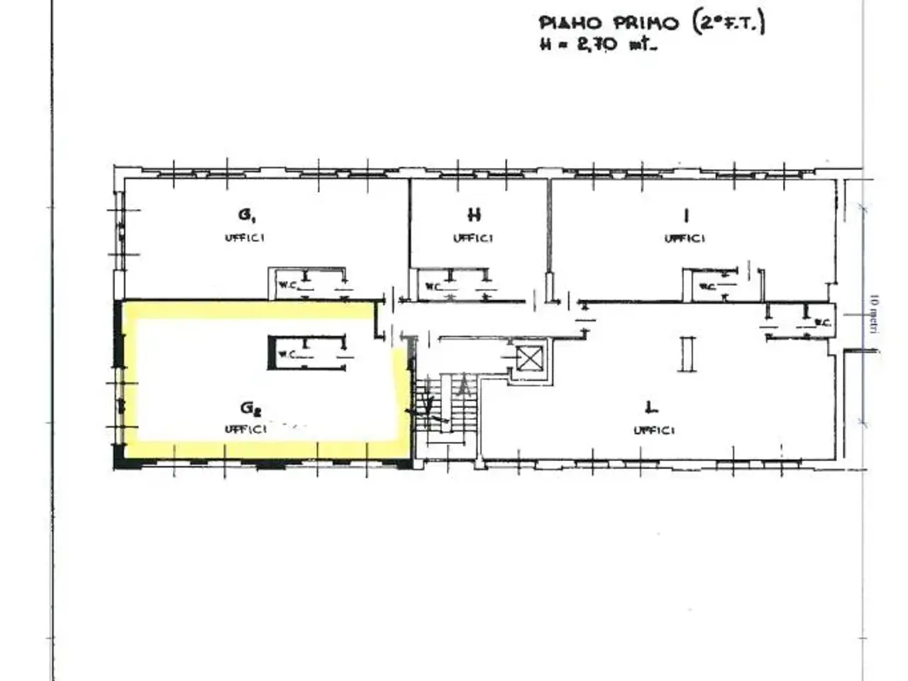 Ufficio in Via Fortunato Postiglione 29, Moncalieri, {3} - Planimetria 1