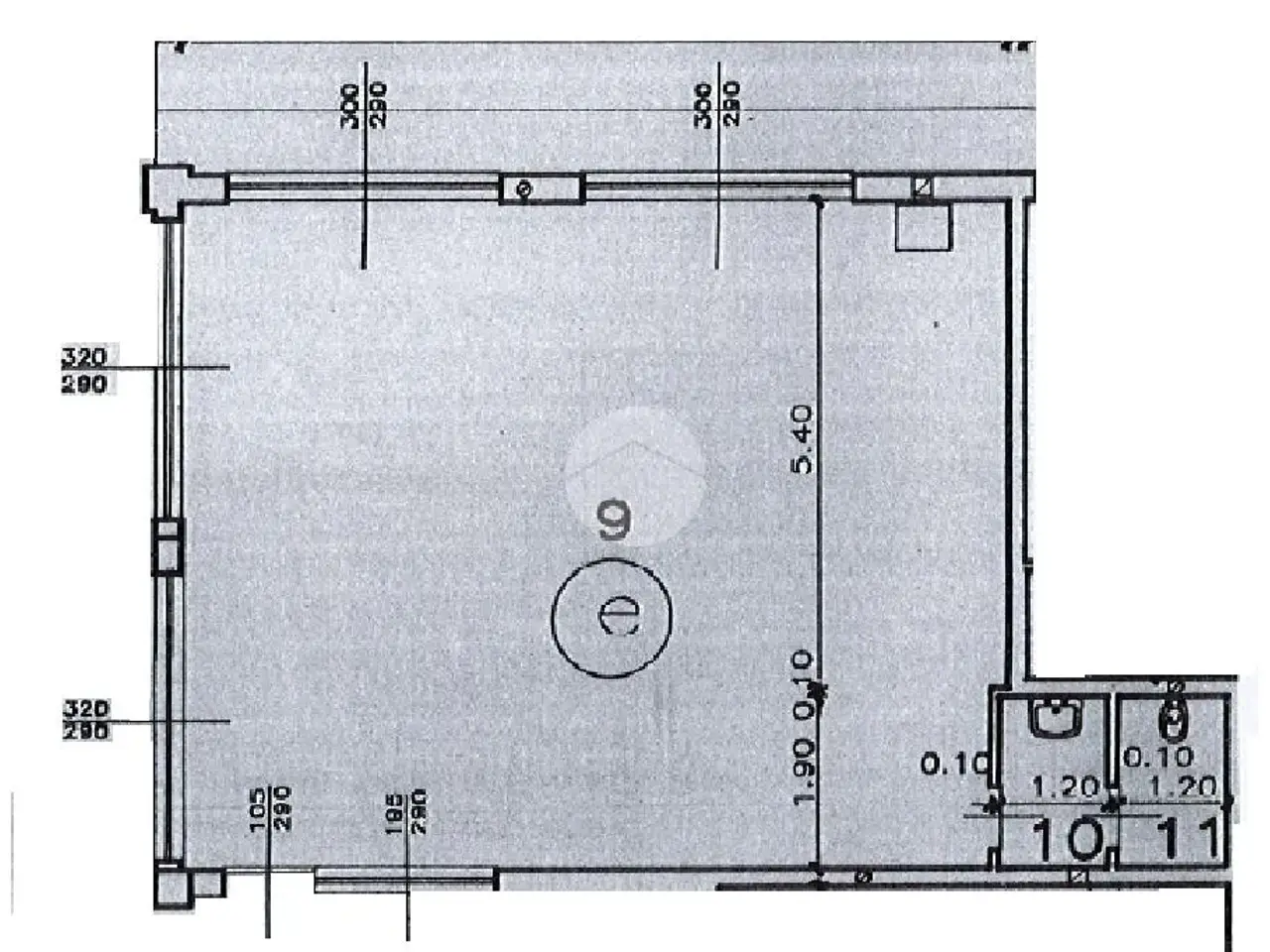 Ufficio in Via S. Carlo 1, Castel Rozzone, {3} - Planimetria 1