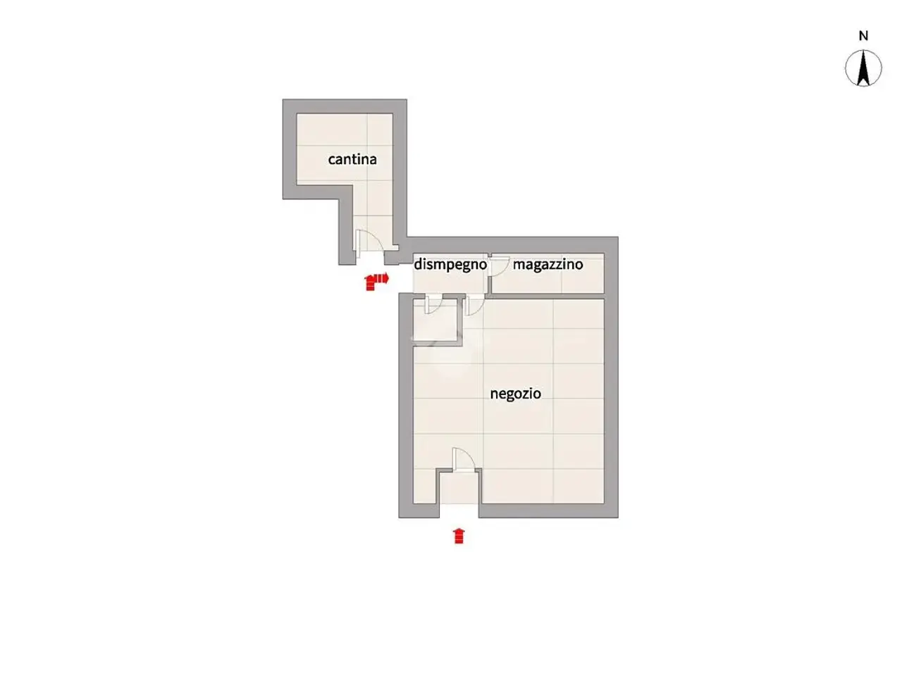 Negozio in Piazza Vittoria 12, Breno, {3} - Planimetria 1