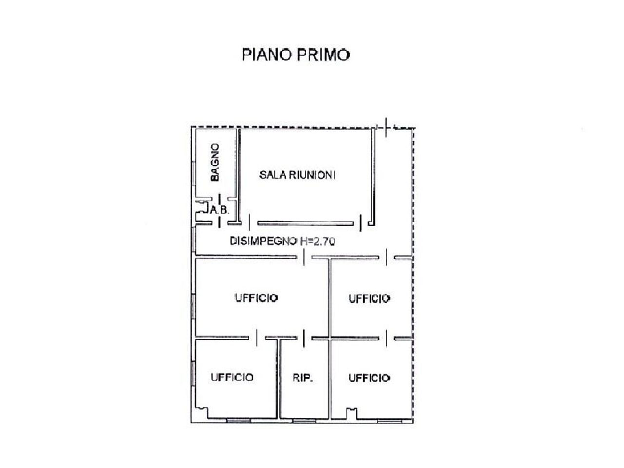 Ufficio in Piazzetta Rinascimento 4, San Gervasio Bresciano, {3} - Planimetria 1