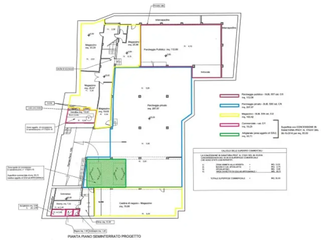 Negozio in Via della Bufalotta 753, Roma, {3} - Planimetria 1