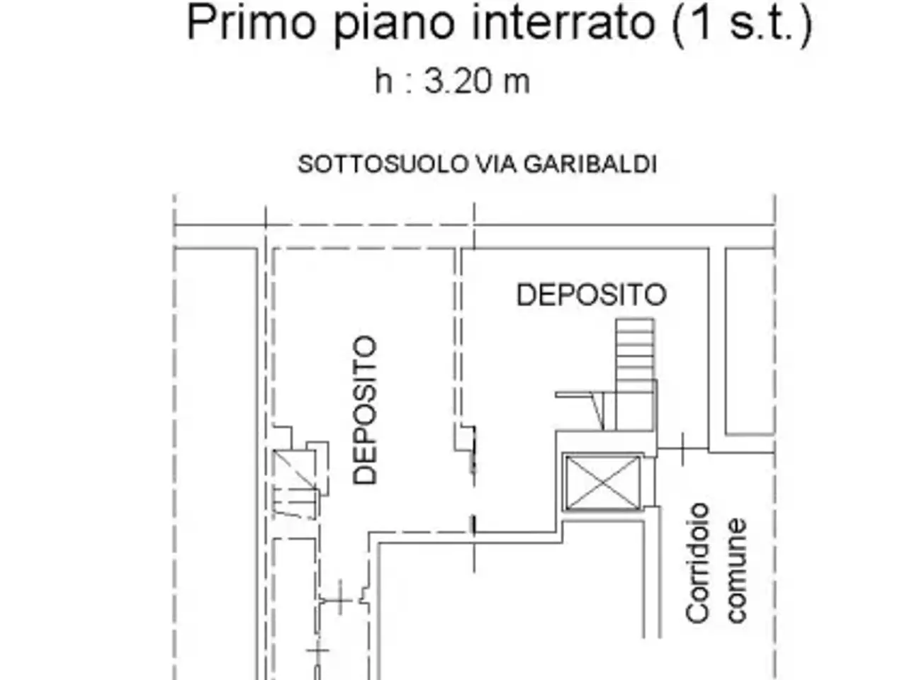 Negozio in Via Giuseppe Garibaldi, Torino, {3} - Planimetria 1