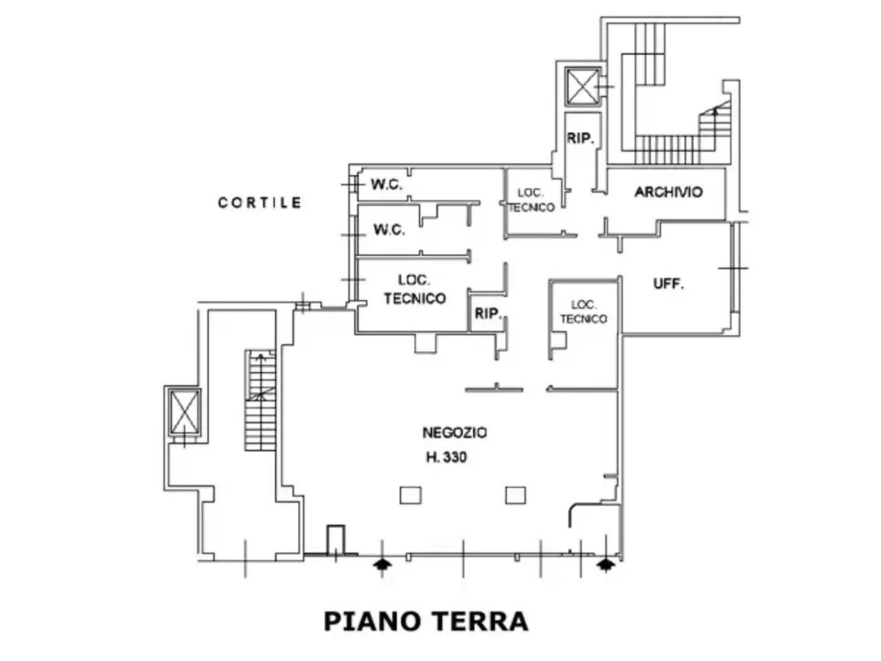 Negozio in Via Emilia Levante 61-63,, Bologna, {3} - Planimetria 1
