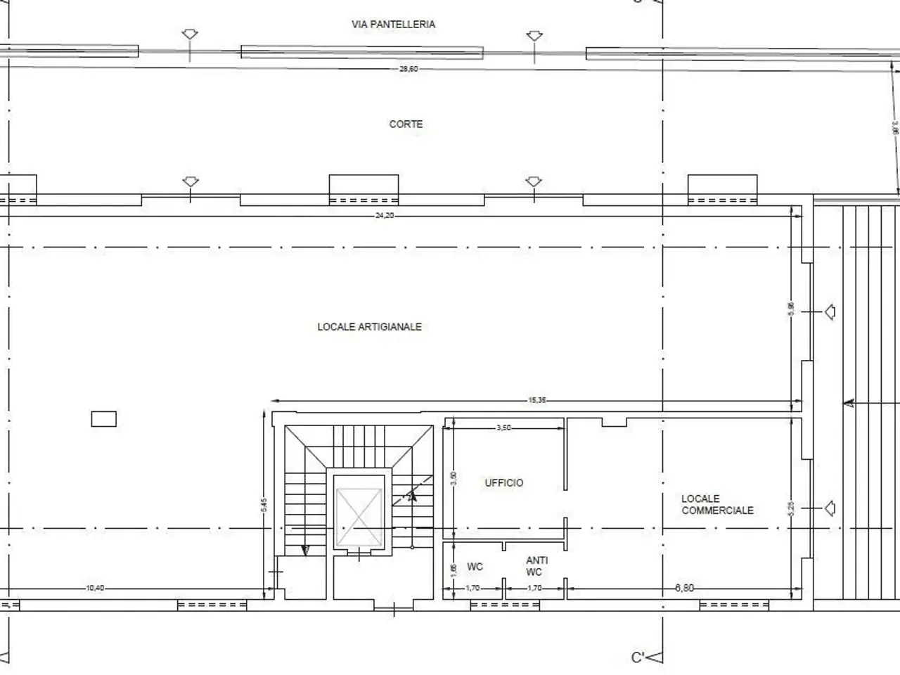 Capannone in Via Pantelleria 60, Casoria, {3} - Planimetria 1