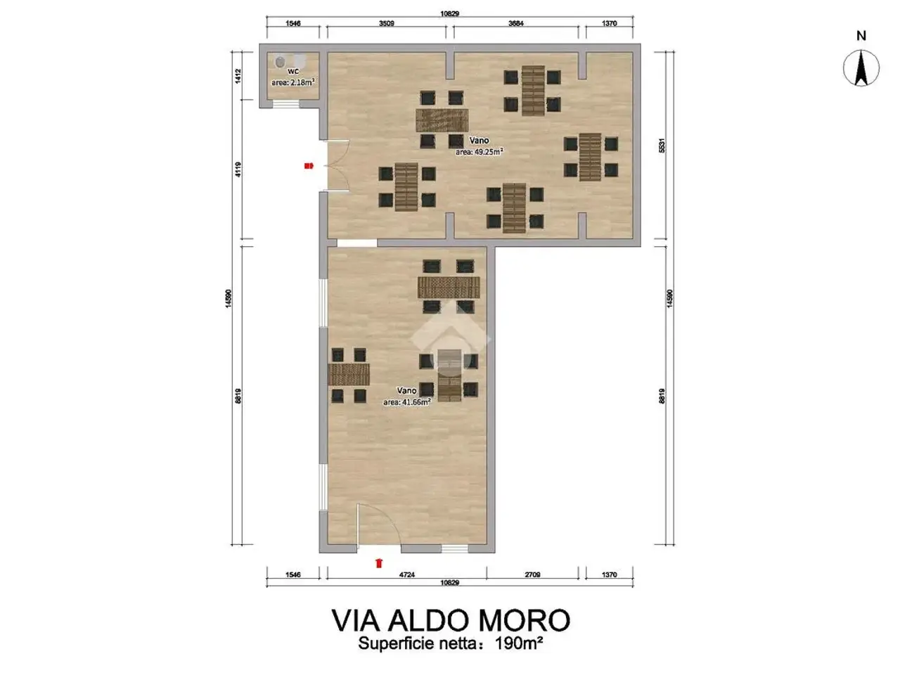 Magazzino in Via Aldo  Moro 1, Corigliano-Rossano, {3} - Planimetria 1
