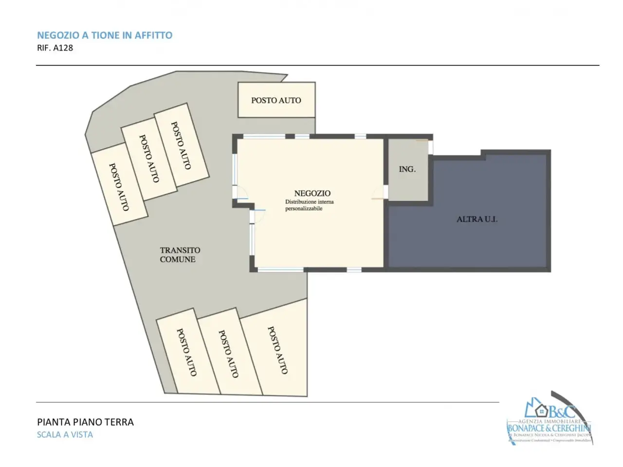 Negozio in Via del Buston, Tione Di Trento, {3} - Planimetria 1