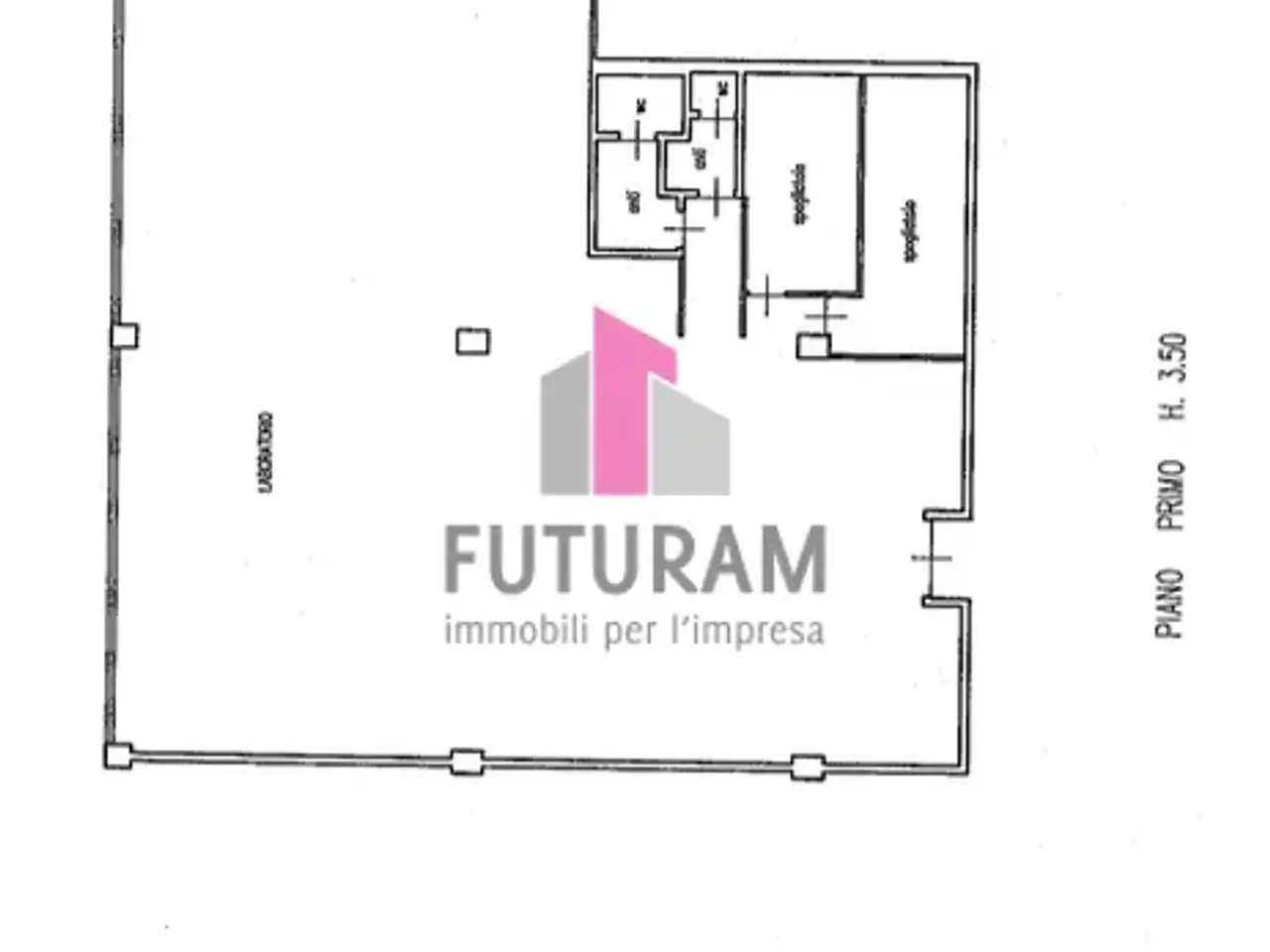 Ufficio in Via Francesco Cilea 4, Vicenza, {3} - Planimetria 1