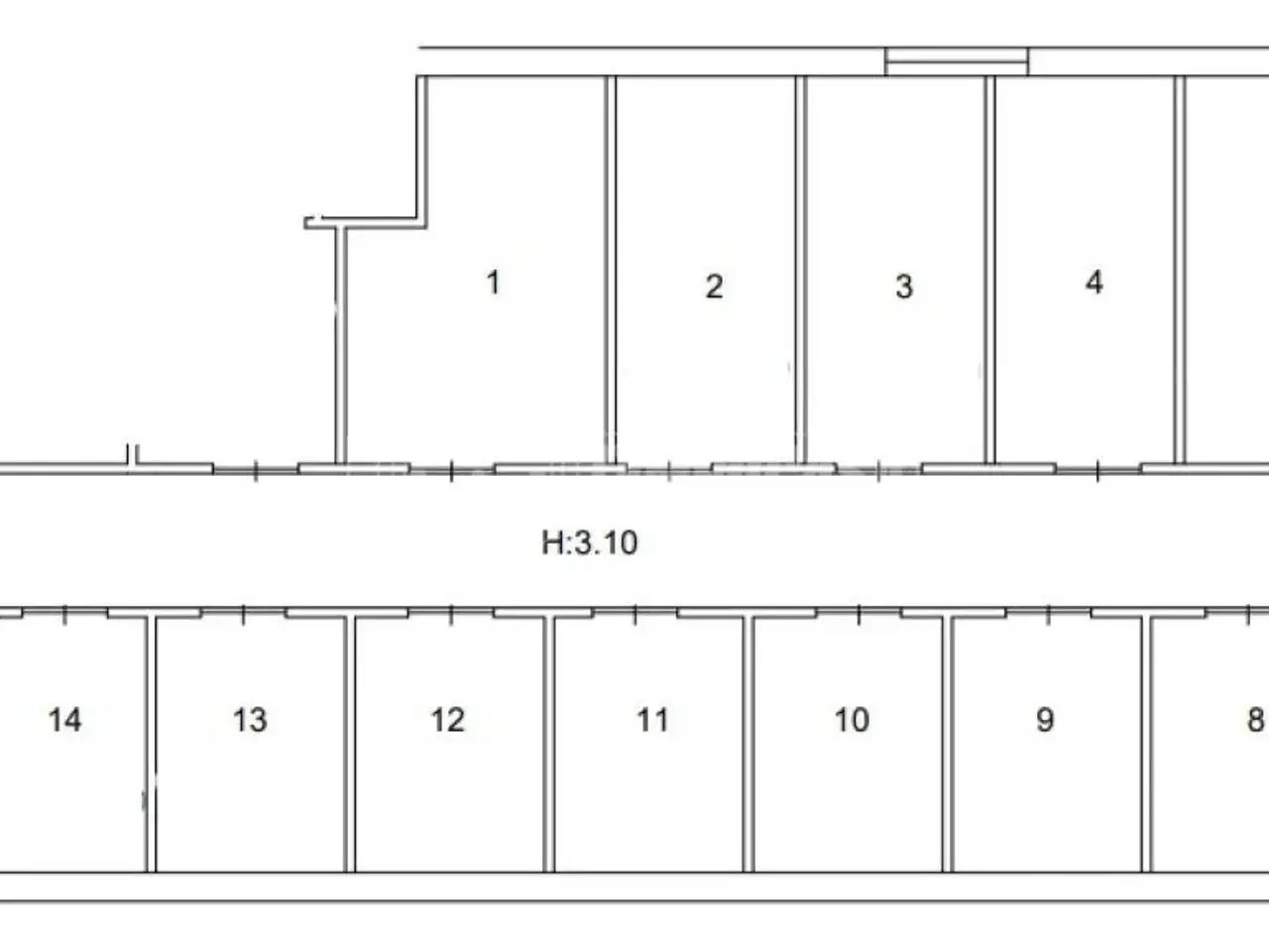 Magazzino in Via Alessandro d'Alessandro, Napoli, {3} - Planimetria 1