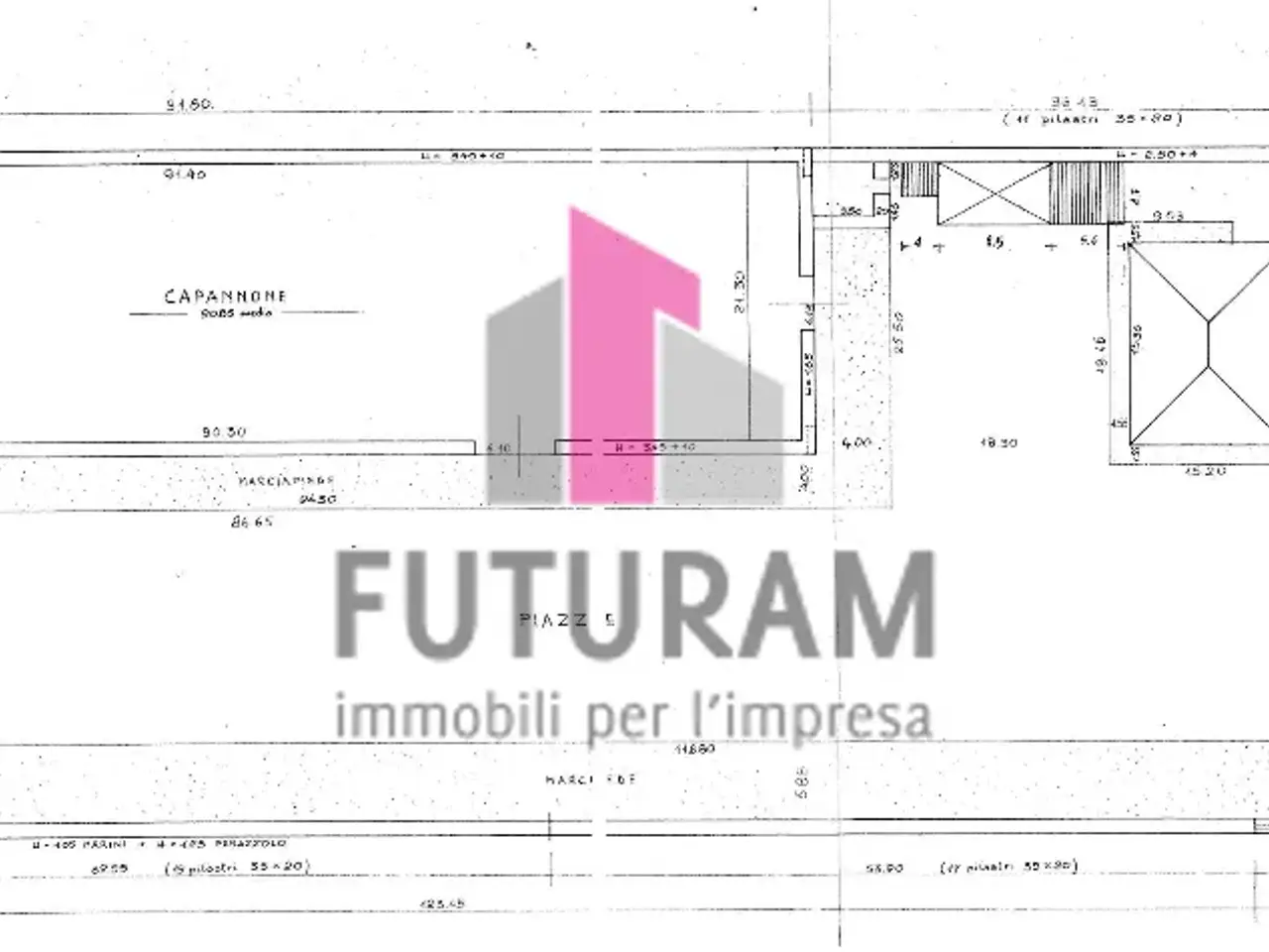 Capannone in Via Galvani, Rubano, {3} - Planimetria 1