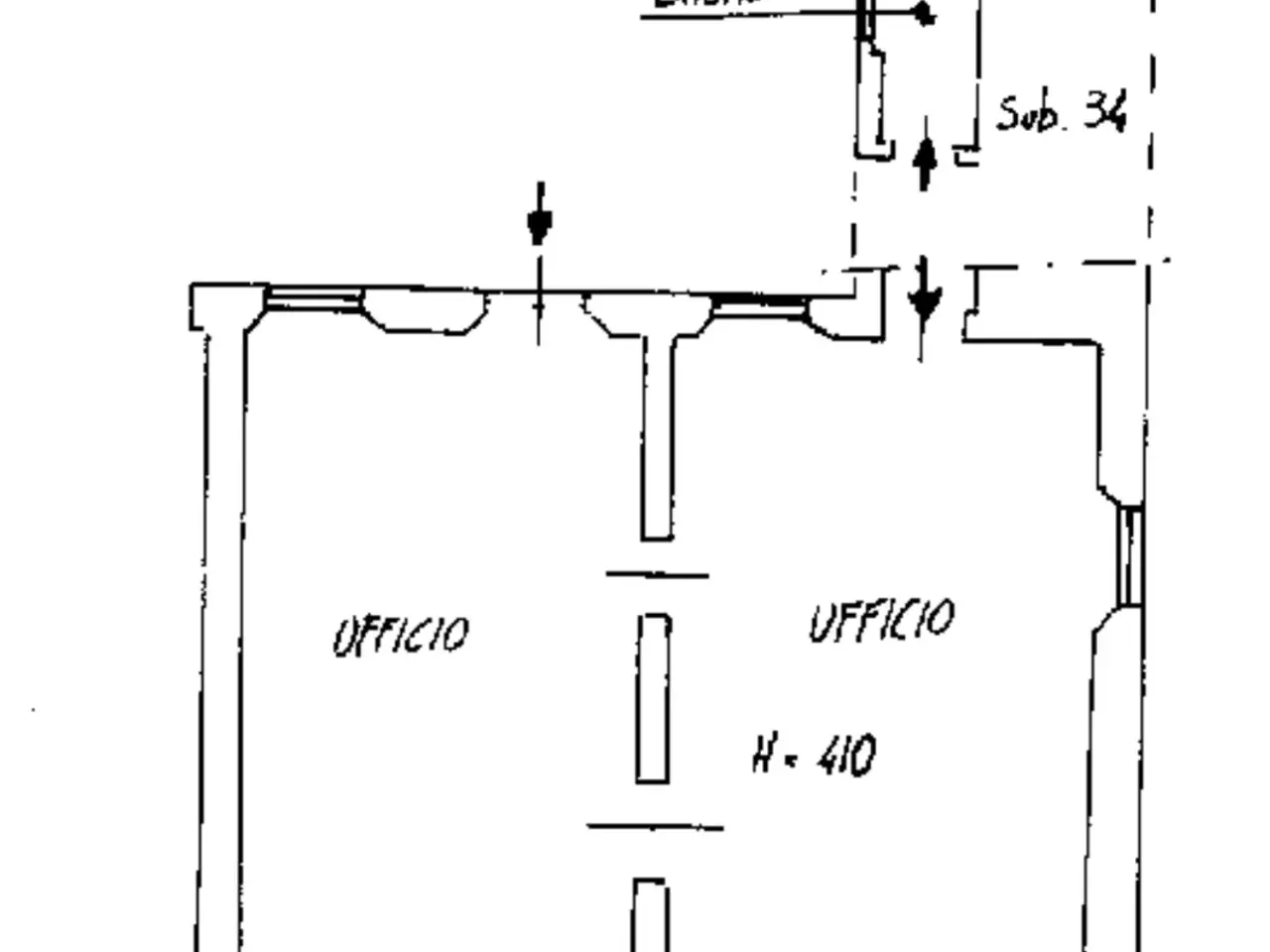Ufficio in Via Canobio Sic, Novara, {3} - Planimetria 1