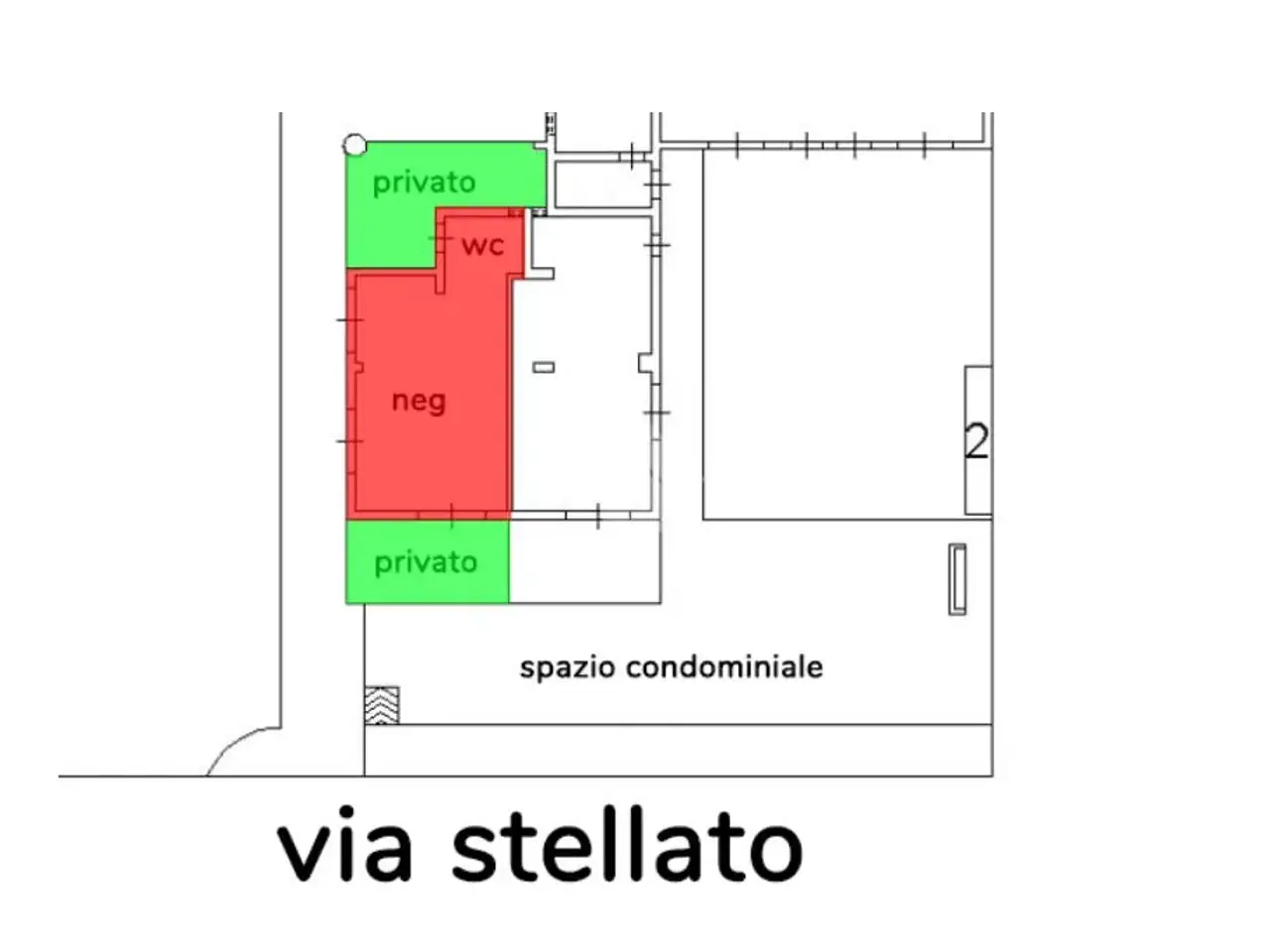 Negozio in Via Agostino Stellato 260, San Prisco, {3} - Planimetria 1