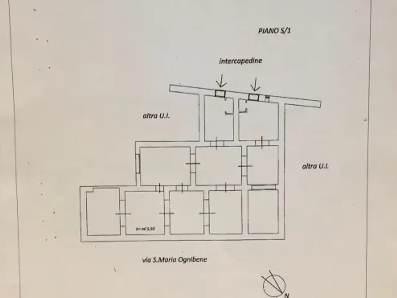 Magazzino in Via Nuova Santa Maria Ognibene 30, Napoli, {3} - Planimetria 1