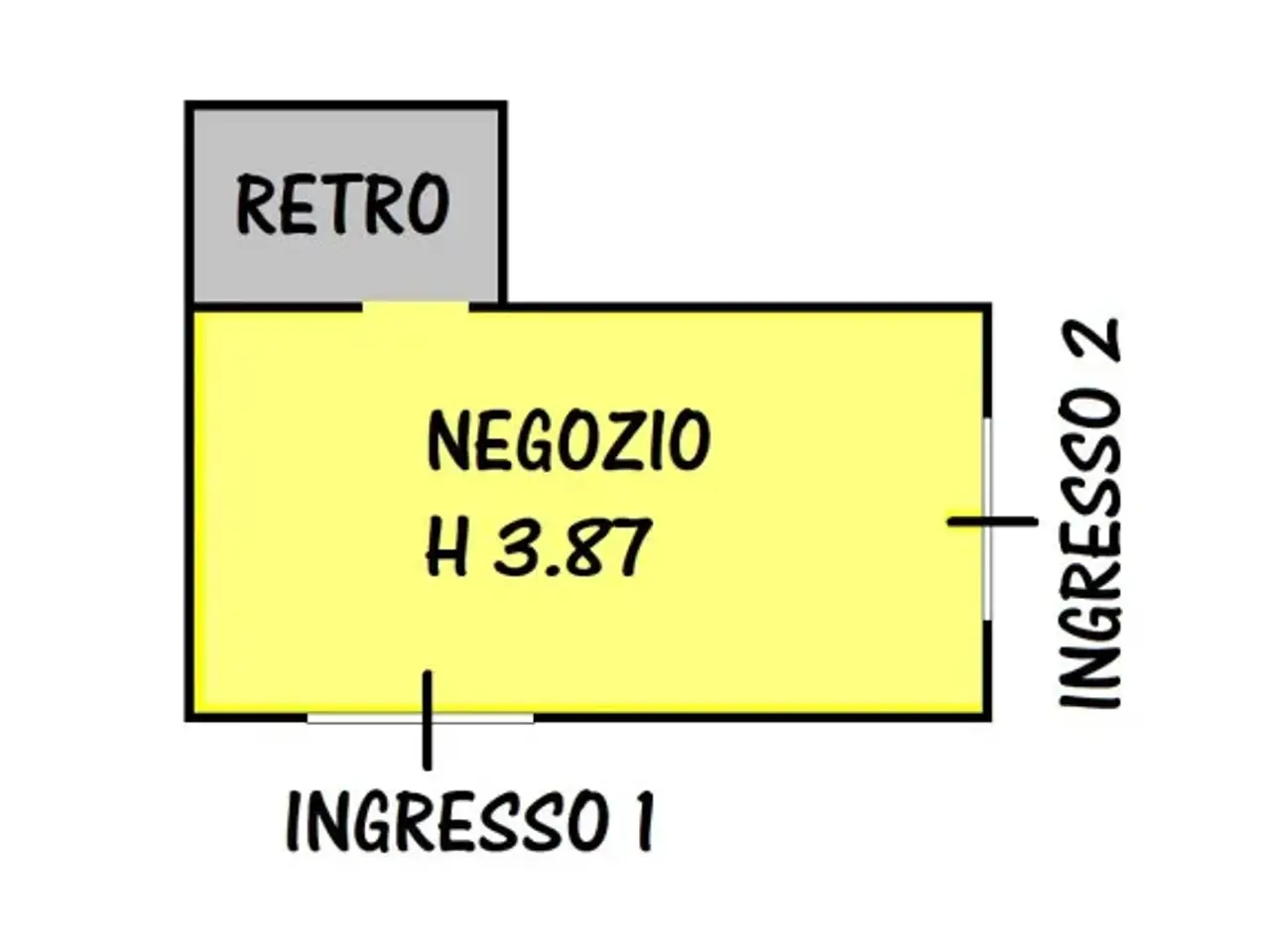 Negozio in Via Nino Bertocchi 32, Bologna, {3} - Planimetria 1