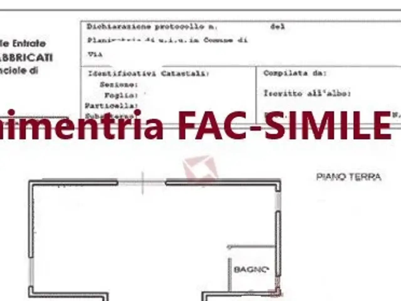 Negozio in Via Bagaladi, Roma, {3} - Planimetria 1