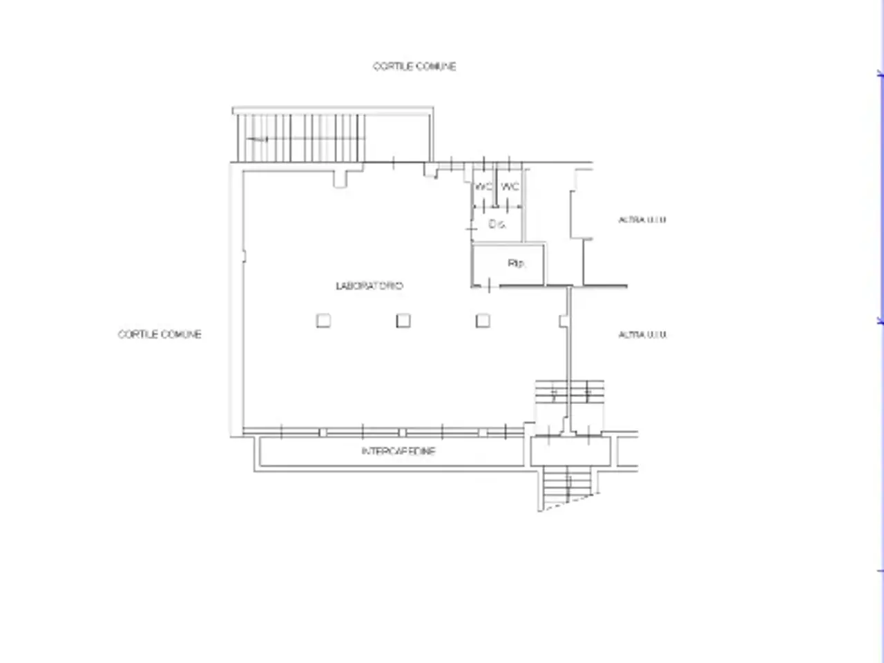Laboratorio in Via Apelle, Milano, {3} - Planimetria 1