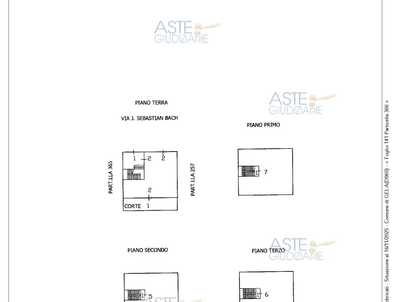 Garage in Via J.S.Bach 17 17, Gela, {3} - Planimetria 1