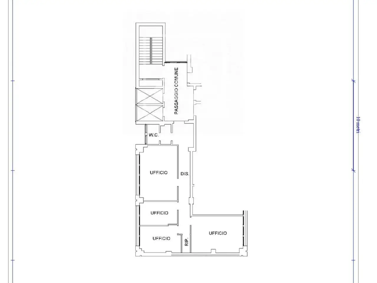 Ufficio in Viale Rodolfo Morandi 47, Reggio Emilia, {3} - Planimetria 1