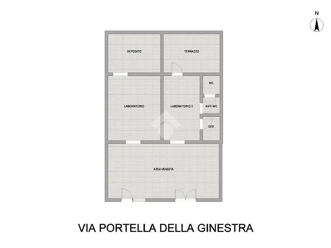 Negozio in Via Portella della Ginestra 21, Palermo, {3} - Planimetria 1