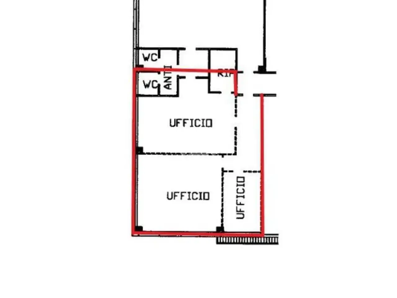 Ufficio in Via del Passatore 105, Campogalliano, {3} - Planimetria 1