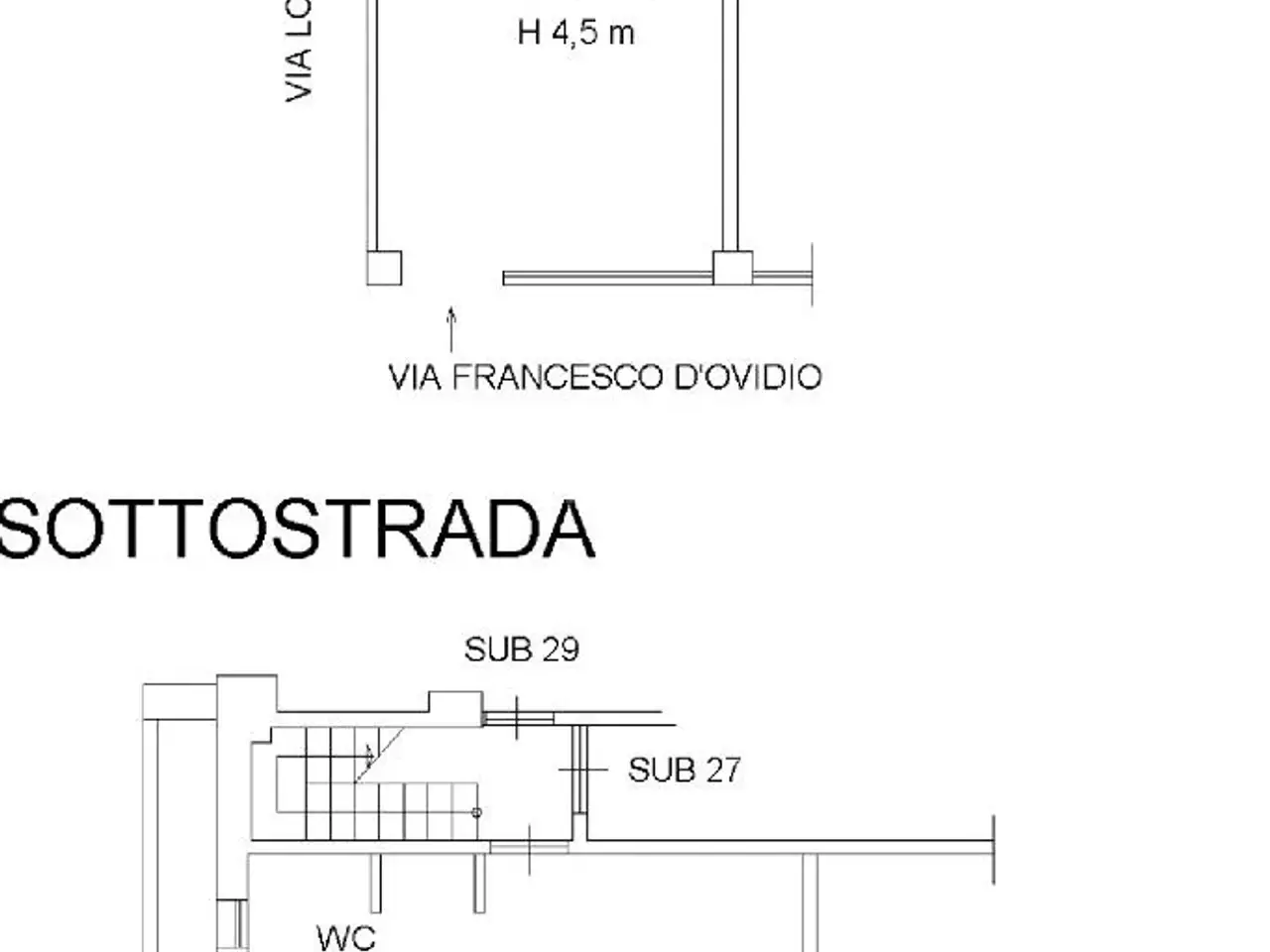 Negozio in Via Francesco d'Ovidio 100, Roma, {3} - Planimetria 1