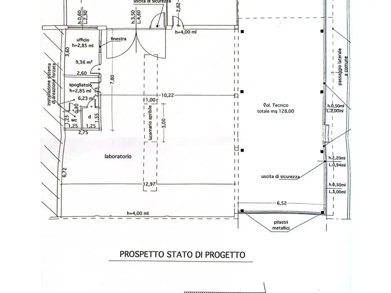 Capannone in affitto, Via Federigo Melis, Prato - Planimetria 1