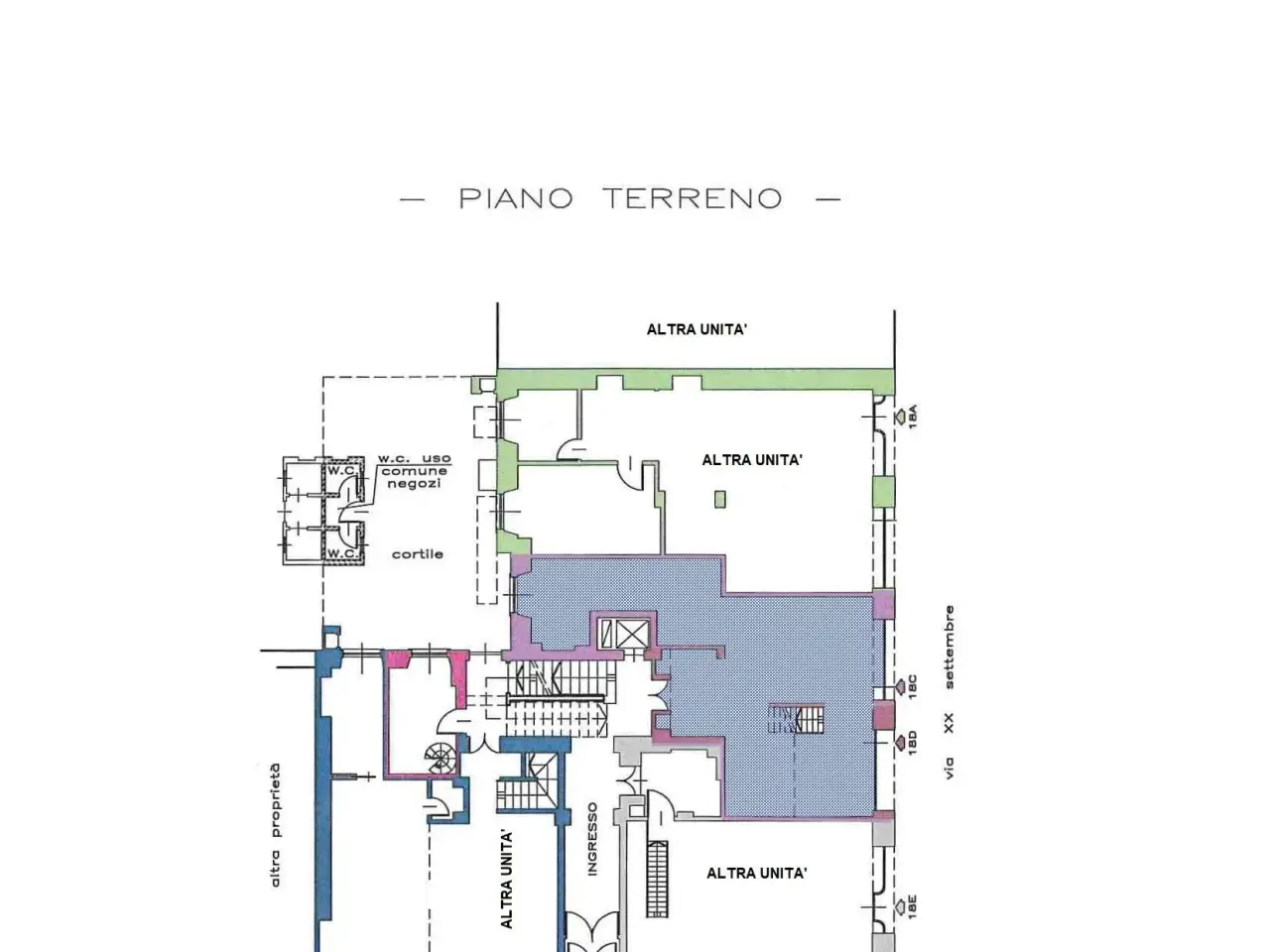 Negozio in Via XX Settembre 18, Torino, {3} - Planimetria 1