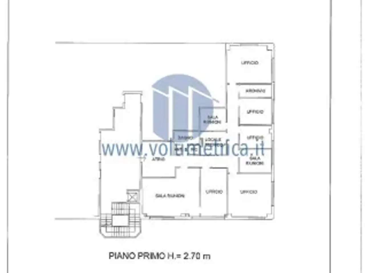 Ufficio in Via Svezia 9, Padova, {3} - Planimetria 1