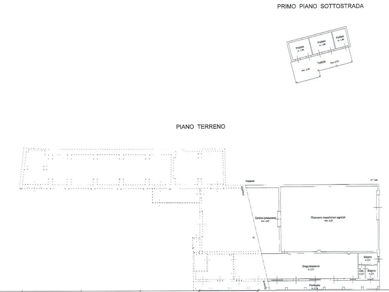 Azienda agricola in Località Mardelloro, Carpeneto, {3} - Planimetria 1