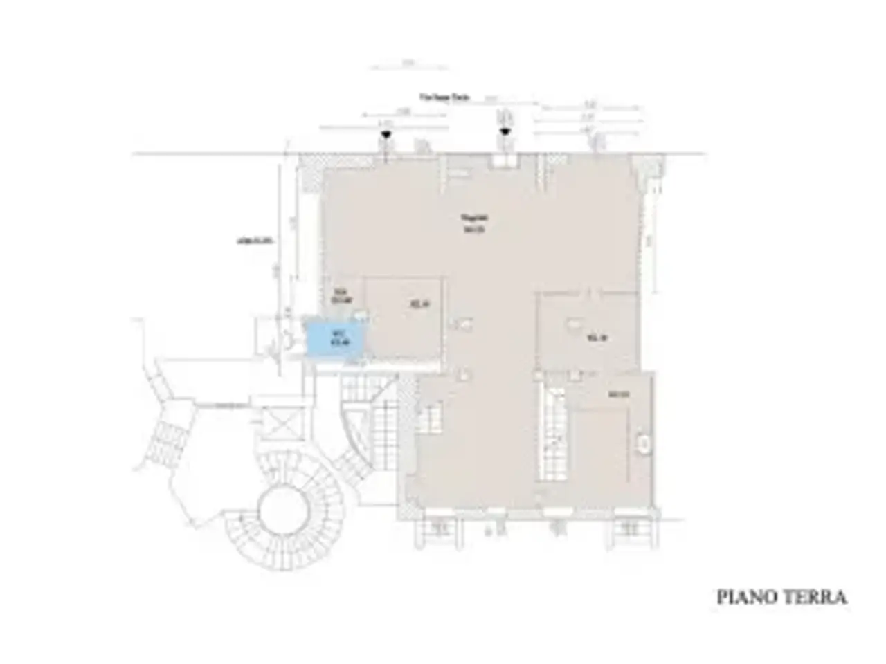 Negozio in Via Santa Tecla 4, Milano, {3} - Planimetria 1