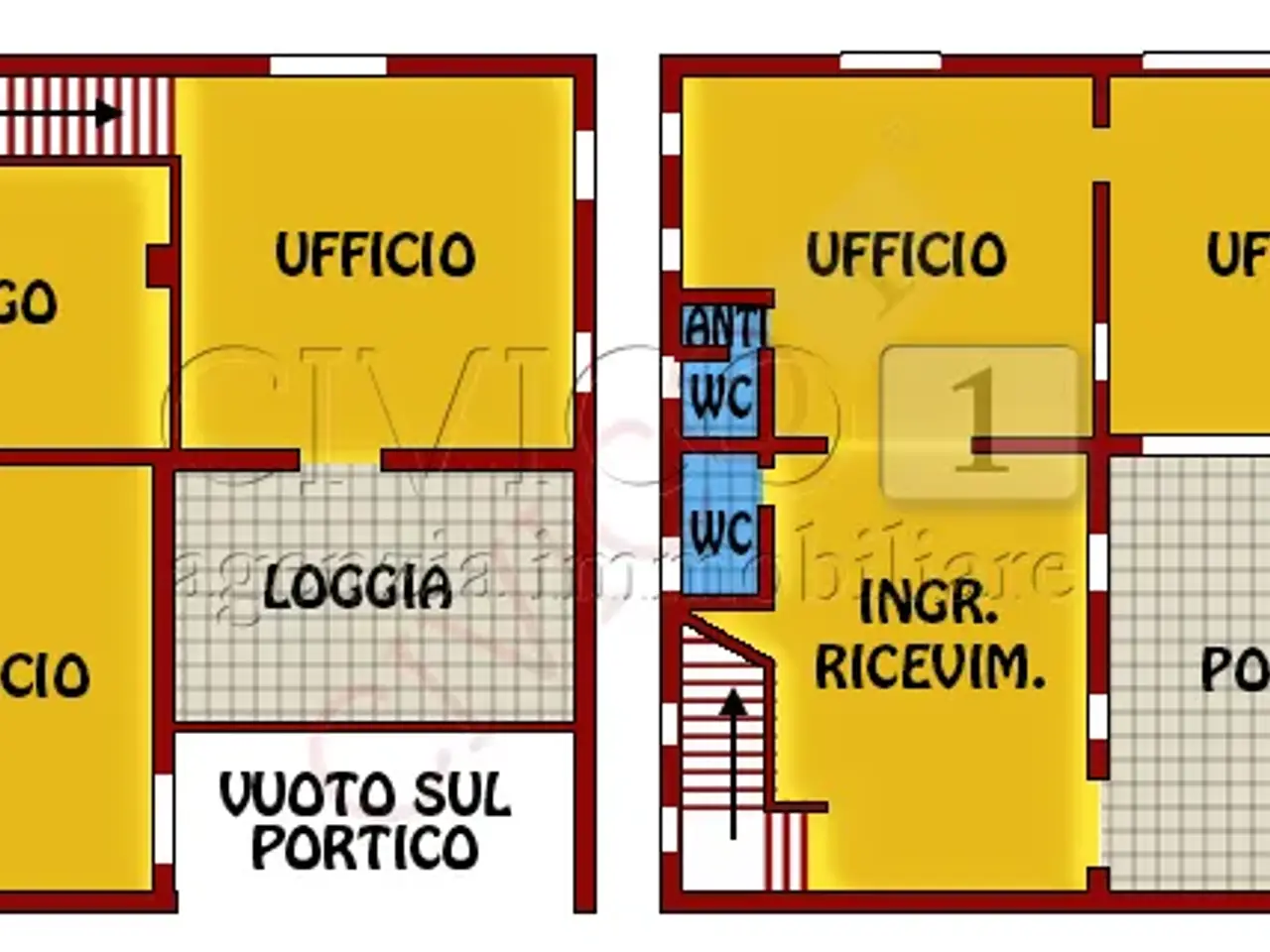 Ufficio in Via Giuseppe Mazzini 10, San Pietro In Gu, {3} - Planimetria 1