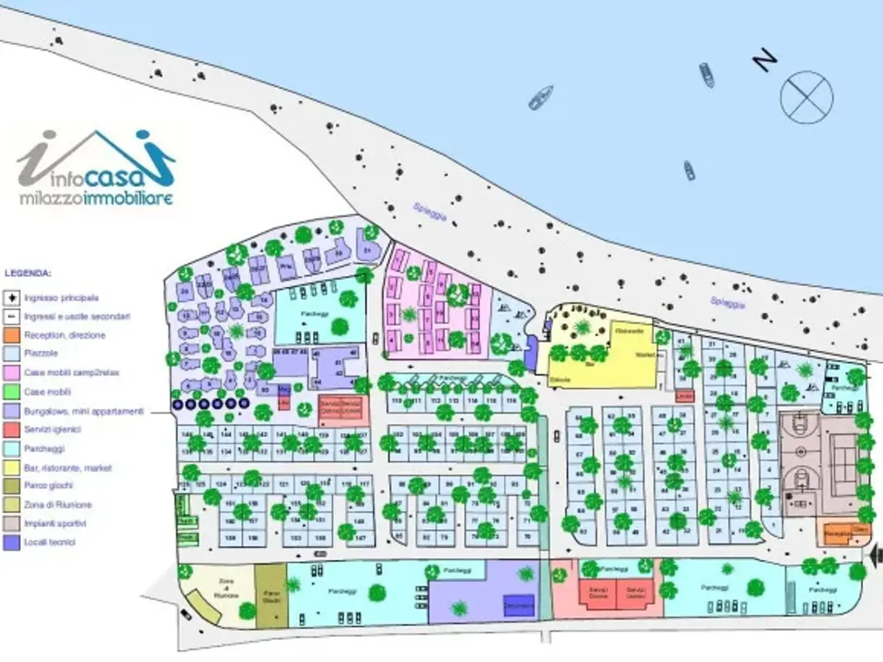 Hotel in Via del Mare, Oliveri, {3} - Planimetria 1