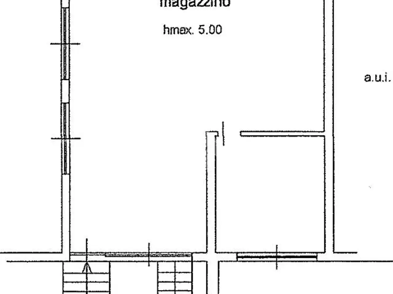 Magazzino in Via Pinamonte da Brembate 1, Bergamo, {3} - Planimetria 1