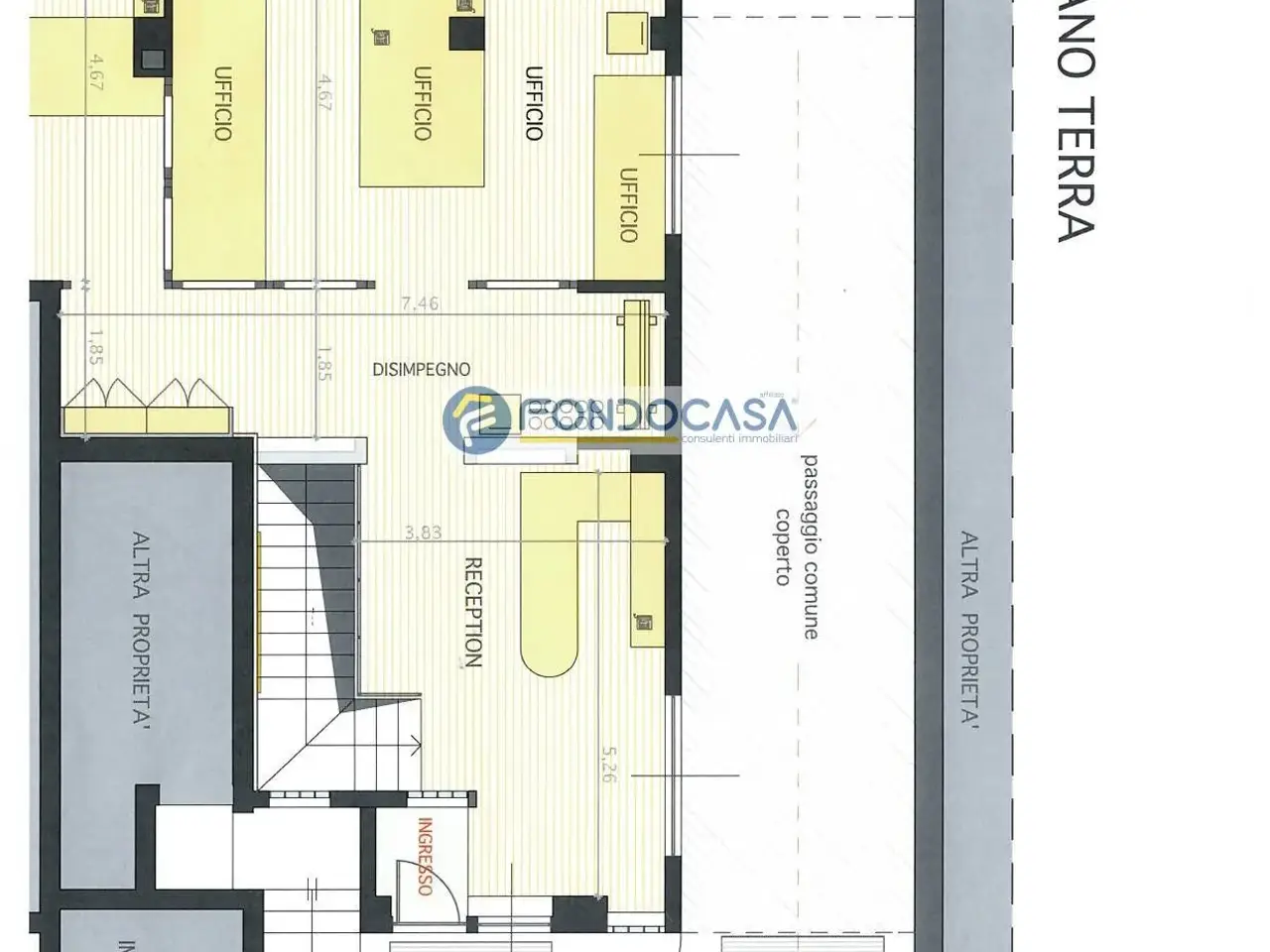 Ufficio in Via Ferrante Aporti 32, Milano, {3} - Planimetria 1